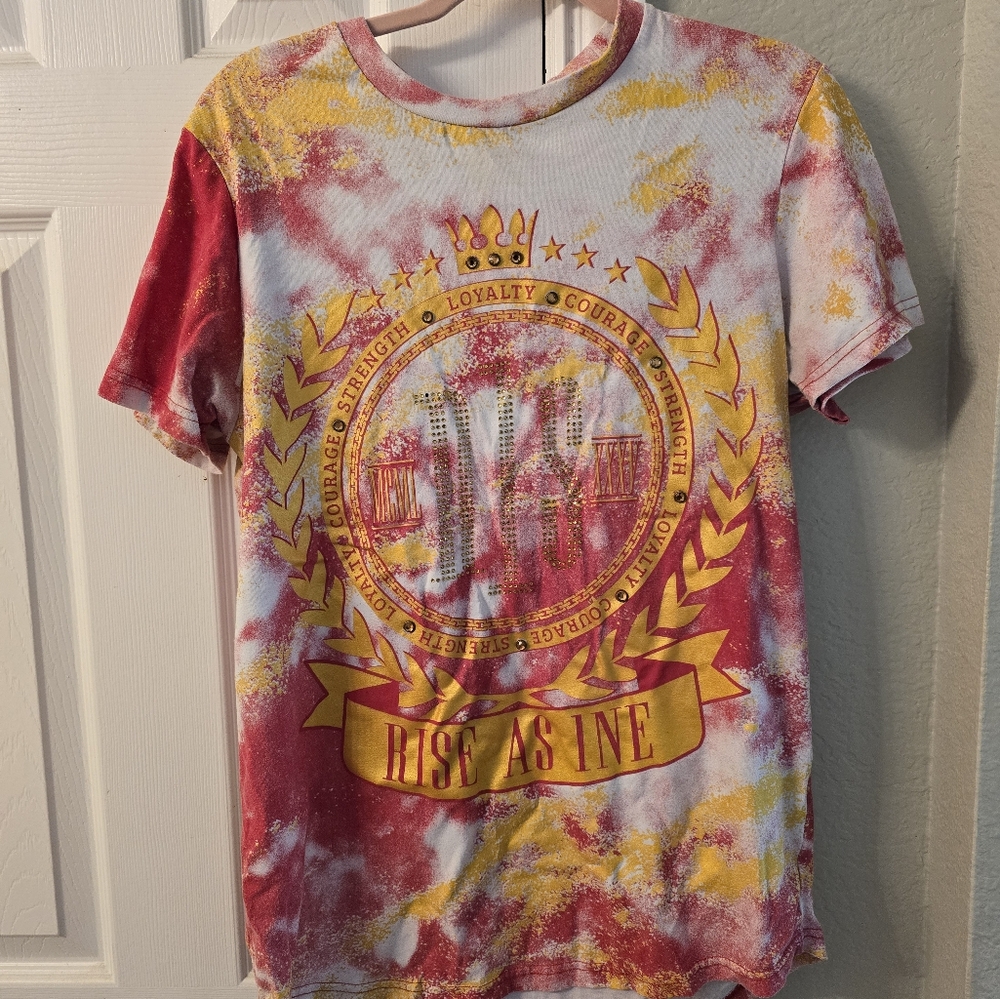 Red and Yellow Graphic T-Shirt